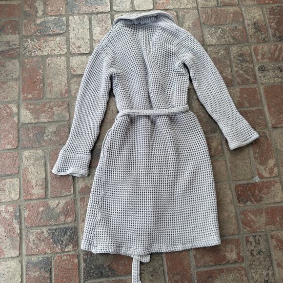 Brooklinen Dreamweave Waffle Robe Gray L - Picture 5 of 7